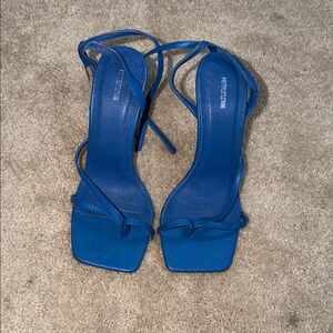 PrettyLittleThing Royal Blue Strappy Heels US SIZE 5